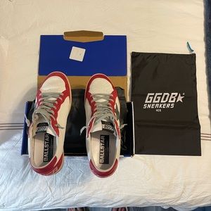 Golden Goose Ball Star size 46 Red White